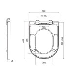 MEREO - WC závěsné kapotované, Smart Flush RIMLESS, keramické, vč. sedátka VSD85T1