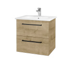 Dřevojas - Umyvadlová skříňka GIO SZZ2 60 - D09 Arlington / Úchytka T06 / D09 Arlington 146344H