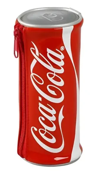 Viquel Penál Coca-Cola červená / zip / tvar plechovky / 170x70 mm (900673-05)