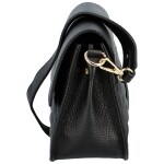 Luxusní dámská prošívaná crossbody René, černá