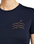 Dámské merino triko s krátkým rukávem ICEBREAKER Wmns 125 Cool-Lite Sphere SS Tee Across, Midnight Navy velikost: M