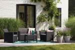 Keter CLAIRE SEATERS SOFA set grafit