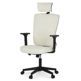 Kancelářská židle, houpací mechanismus, béžová látka, KA-W3137 BG