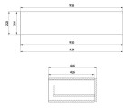 CERSANIT - Skříňka se zásuvkou pro konzoli ZEN 100, bílá mat MO FSC MIX70% SGSCH-COC-007574 S1001-006