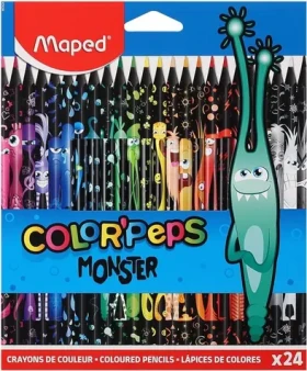 MAPED Pastelky trojhranné Color'Peps Monster 24 ks (862624)