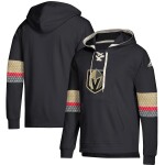 Pánská Mikina Vegas Golden Knights Adidas Jersey Lace-Up Pullover Hoodie Velikost: L