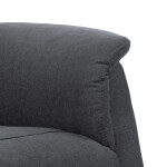 Polohovací křeslo, elektrické kabelové ovládání, šedá, látka, TV-1171 GREY2
