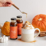 Bella Rose Sirup s Pumpkin Spice kořením 250 ml, oranžová barva, sklo