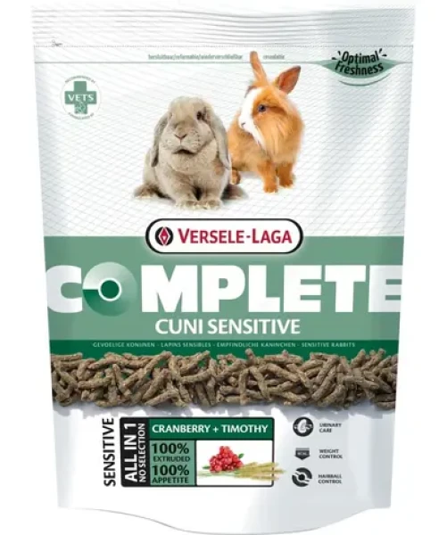 Versele-Laga Complete Cuni Sensitive 1,75 kg / Krmivo pro králíky / citlivé trávení / senioři a zakrslí králíci