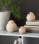 Novoform Dřevěný ptáček Papa Sparrow Natural Oak, přírodní barva, dřevo