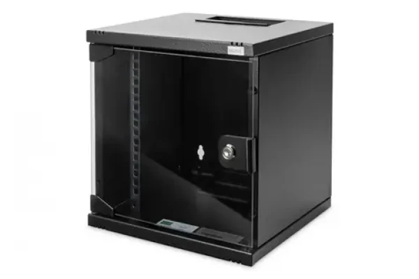 Digitus DN-10-SET-1-B černá / Nástěnná síťová skříň / 10" / 6U / 312x300 mm / IP20 (DN-10-SET-1-B)