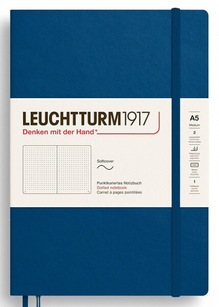 Zápisník Indigo Softcover Medium (A5) tečkovaný