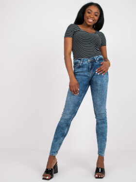 Dámské džíny kalhoty D85035C62220 SUBLEVEL jeans-sv.modrá