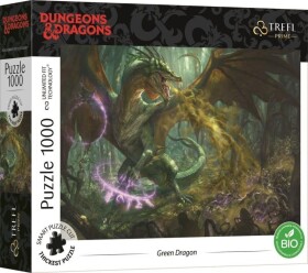Trefl Puzzle UFT Dungeons&amp;Dragons: Zelený drak 1000 dílků