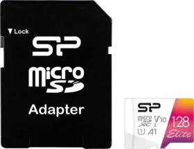 Silicon Power Elite micro SDXC 128GB + adaptér / Class 10 / UHS-I U1 / A1 / V10 (SP128GBSTXBV1V20SP)