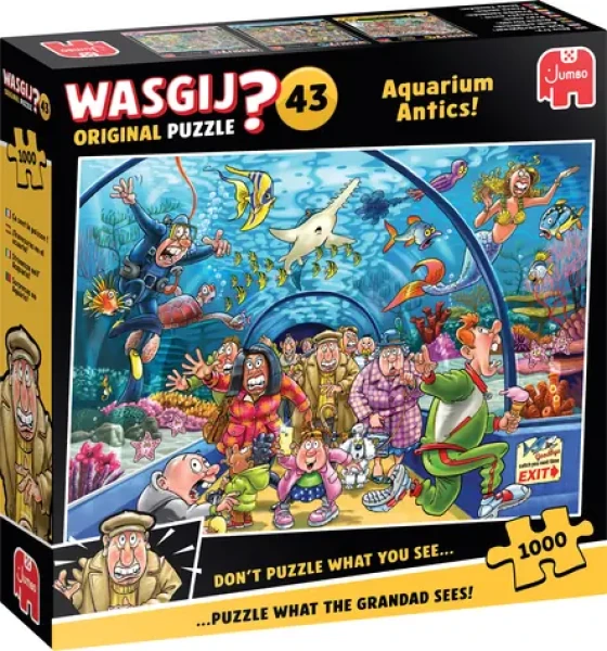JUMBO Puzzle WASGIJ Original 43: Hrátky v akváriu!