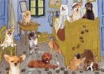 TREFL Puzzle Psí revoluce v pokoji van Gogha