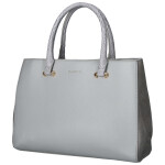 Trendy dámská koženková kabelka do ruky Sonia, šedá