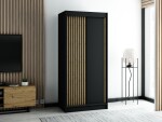 Šatní skříň Abi Lamelo Barva korpusu: Dub artisan, Rozměry: 100 cm