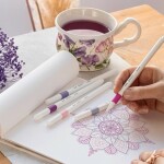 Popisovače Uni EMOTT liner 0,4 mm, sada 5 ks - Floral