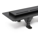 Sprchový žlab SAT 80 cm plast černý mat ZLAB80BL ZLAB80BL