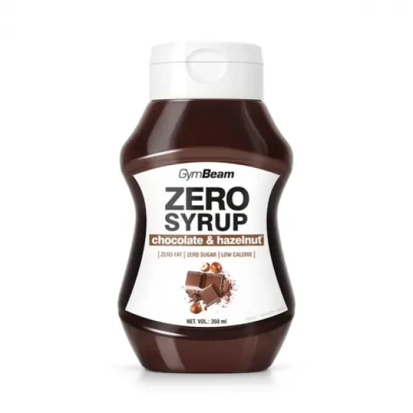 ZERO SIRUP čokoláda a lískový oříšek - GymBeam (lískový ořech čokoláda, 350 ml) (28646-1)