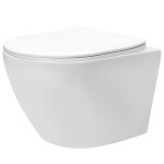REA - Závěsná WC mísa Carlo Lux Rimless s funkcí bidetu REA-C9701