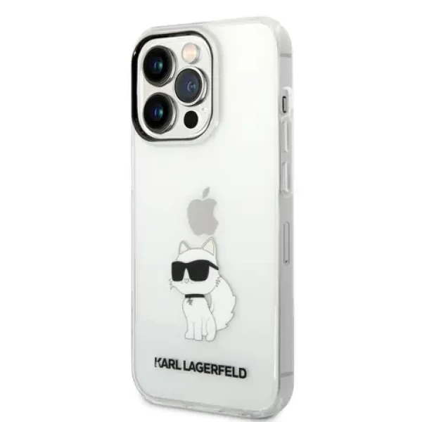Pouzdro Karl Lagerfeld IML Choupette NFT iPhone 14 Pro Max čiré