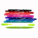 Tombow Tombow, WS-PK-12P-1, Twintone, oboustranné popisovače, Bright tone, 12 ks