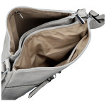 Módní dámská koženková crossbody kabelka Josefina, světle šedá