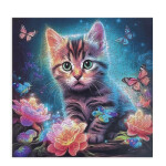 Wooden puzzle Cute Kitten A3