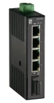 LevelOne Industriální switch 4x FE, 1x SC MM 2 km / Switch / Neřízený / DIN lišta / 12-48 V / IP30 (IES-0510)