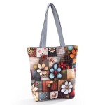 Dámská potištěná taška Patchwork květy
