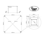 Paragon Outdoor Florida hliníková pergola 350x350x235 cm bílá
