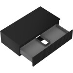 MEXEN/S - Rivel koupelnová skříňka pod umyvadlo 90 cm s deskou, 1 šuplík, reliéf , černá mat 91A20-09023-1-BFC71