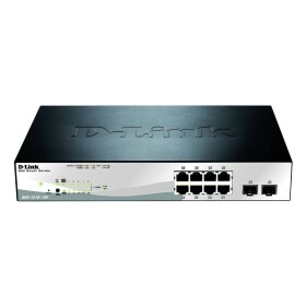 D-Link DGS-1210-10P/E DGS-1210-10P/E síťový switch 8 + 2 porty 20 GBit/s funkce PoE