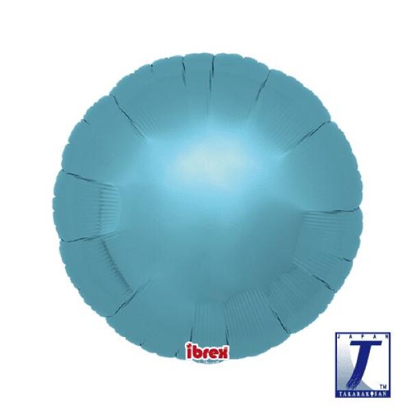 Balónek kruh světle modrý metalický 45 cm Balónek kruh světle modrý metalický 45 cm