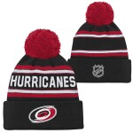 Outerstuff Dětská předškolní zimní čepice Carolina Hurricanes NHL 3rd Jersey Jacquard Cuff Pom