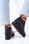 Leather Wedge Sneakers Big Star EE274127 Black 39