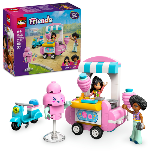 LEGO LEGO® Friends 42643 Stánek s cukrovou vatou a skútr