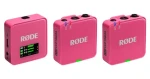Rode Wireless GO Gen 3 růžová (WIGOGEN3PIN) / Bezdrátový mikrofonní systém / 2x vysílač a 1x přijímač / 3.5mm jack (WIGOGEN3PIN)