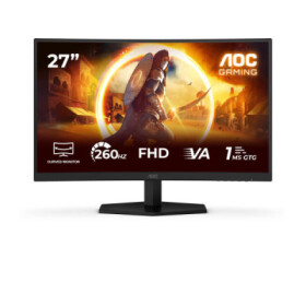 AOC MT VA LCD WLED 27" C27G42ZE - Fast VA panel, 1920x1080, 260Hz, 1ms, HDMI, DP, Zakřivený EDF_492125