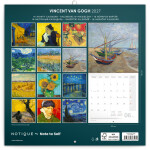 Nástěnný kalendář poznámkový 2027 Notique Vincent van Gogh, 30 x 30 cm