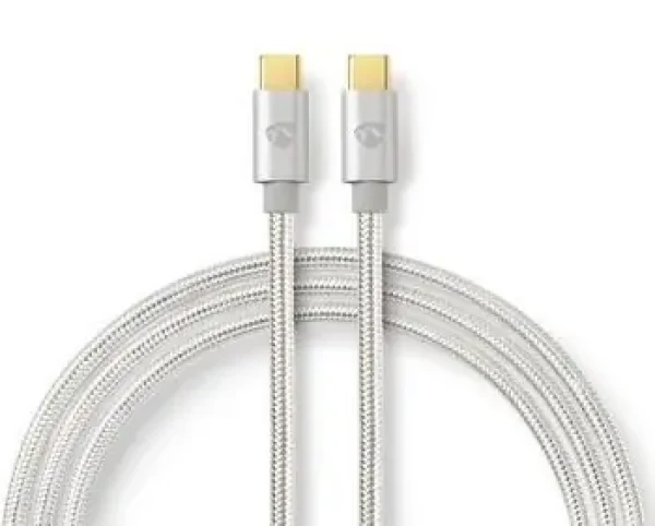Nedis Profigold Fabritallic USB-C kabel / USB-C - USB-C / USB 2.0 / 480 Mbps / 10 W / 1 m (CCTB60700AL10)
