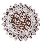 DumDekorace Elegantní kulatý krajkový ubrousek Priemer: 40 cm