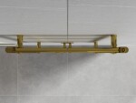 MEXEN - Mars otopný žebřík/radiátor 1200 x 600 mm, 487 W, zlatý W110-1200-600-00-50