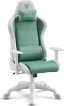 SENSE7 Spellcaster FUKU PU bílo-zelená / Herní židle / Eko-kůže / nastavitelná / pojezdová kolečka / nosnost 150 kg (5902659845122)