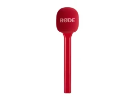 Rode Interview GO červená / Ruční adaptér / pro Wireless GO, GO II, GO 3, PRO, ME / ochrana proti větru (INTERVIEWGORED)