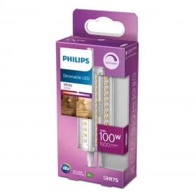 Philips LED žárovka 230 V, R7s, 14 W = 100 W, 118 mm, teplá bílá, A+ A++ E stmívatelná