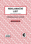 Baloušek Tisk PT190 Reklamační list, A5, samopropisovací